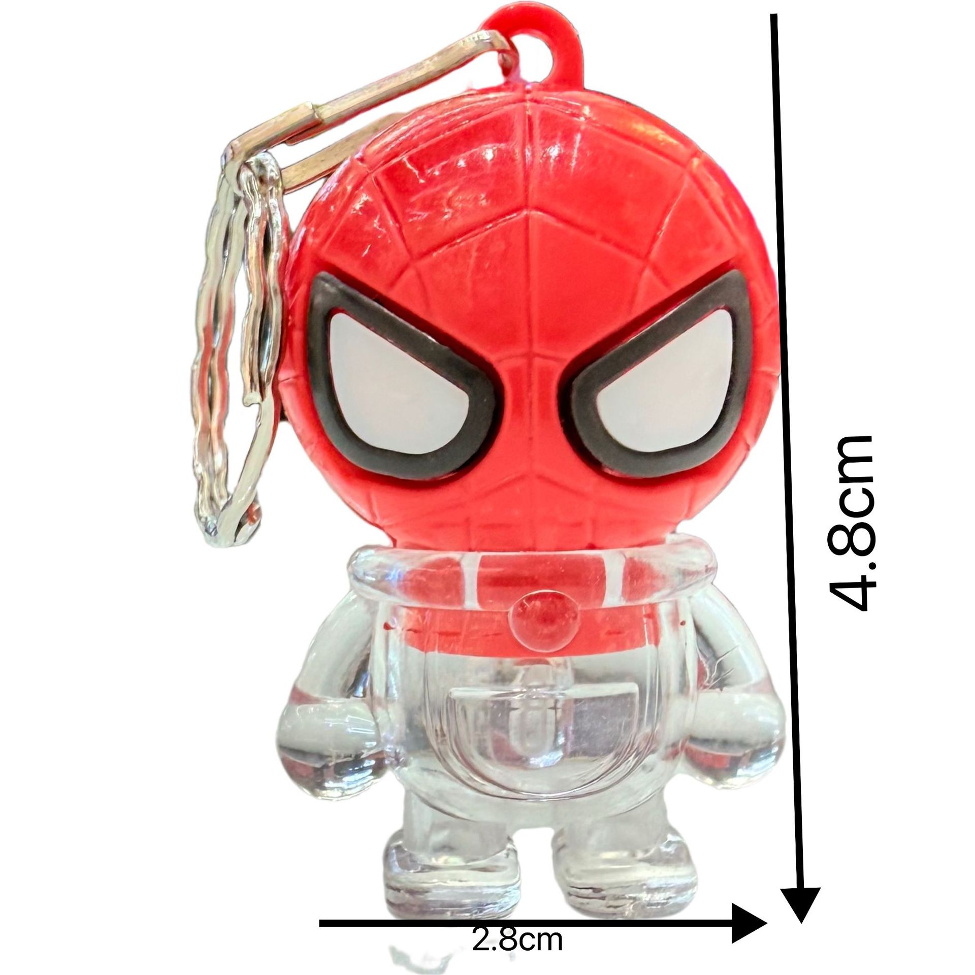 Spider-man flash Keychain Toy Set, Colorful Glowing gifts, street stall display, one-yuan store Item Picture