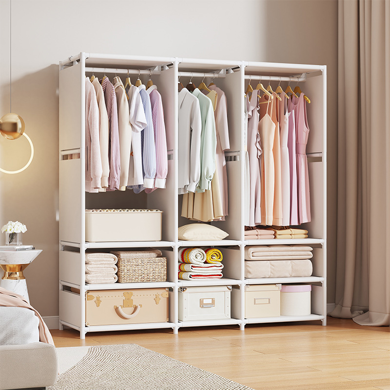 خزانة غرفة نوم لوليتا، رفوف للملابس في خزانة الملابس الداخلية من أجل منع الغبار Specification image