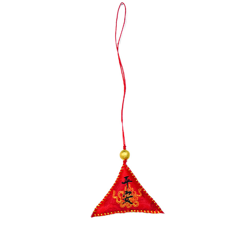 Scenic area temple triangular talisman bags, sachets, keychains, bags, personal gifts, car pendants Item Picture