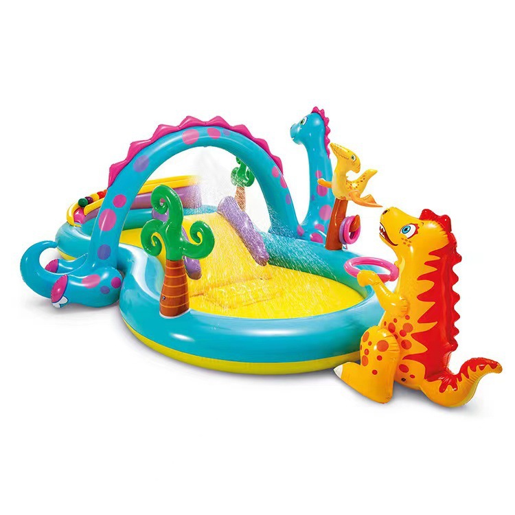 INTEX Children's Dinosaur Double Pool Pineapple Watermelon Inflatable Ocean Ball Pool Baby Play Water Park toys Item Picture
