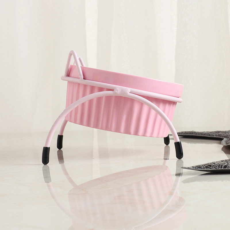 Wow custom-made ceramic bowls, water bowls with bowl stands, iron stands, cat bowls to protect the cervical vertebrae, cat food bowls, cat food basins, pet bowls Specification image