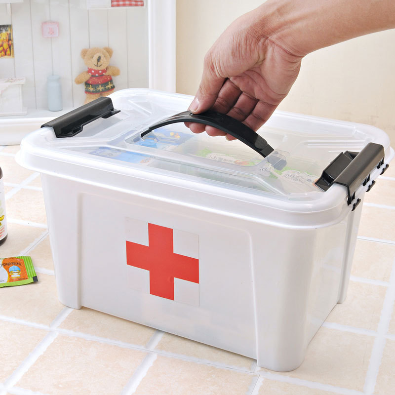 Large household medicine box, multi-layer medicine storage box, first aid box, small family medicine box for children, health care box Application Scenario