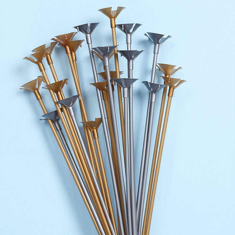 Wholesale brand-new material metallic texture balloon clubs, 32CM balloon support rod bracket, metallic color balloon club support Application Scenario