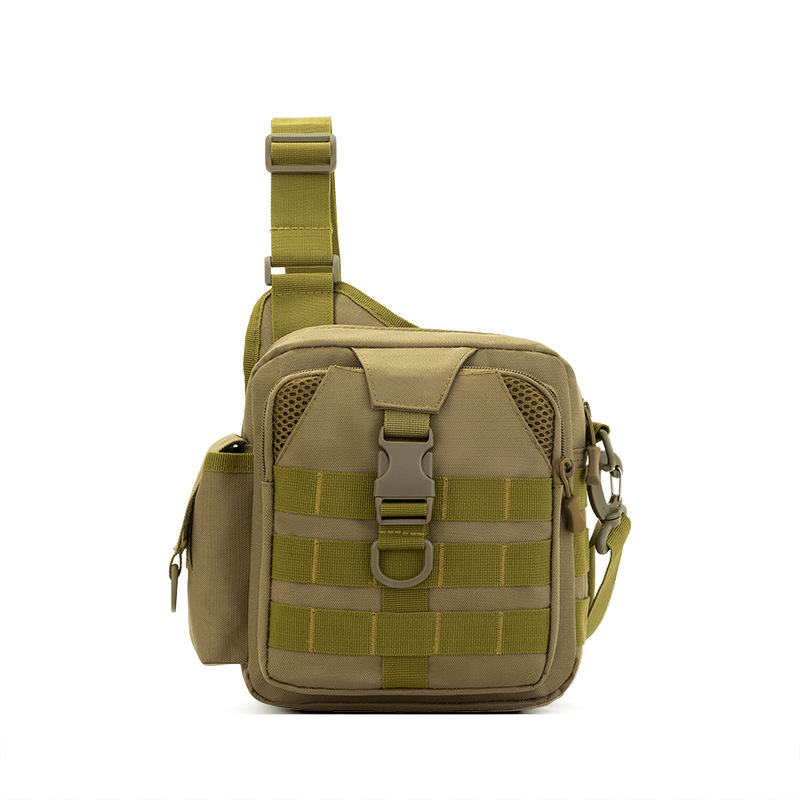 Black tactical crossbody bag, main body, tactical backpack, outdoor backpack, with a breathable strap and a vest inside Specification image