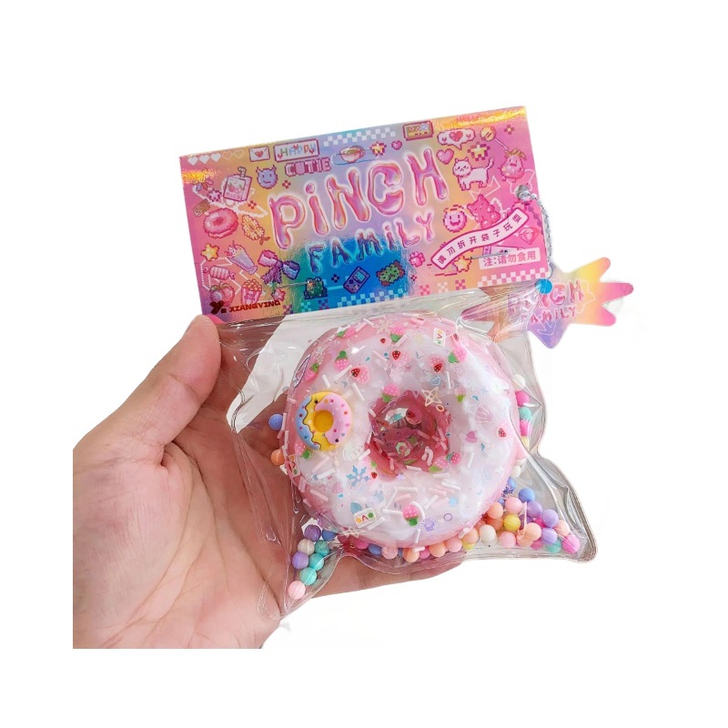 Super soft doughnut cake Kneading Fun, exquisite food toys, cute desserts, simulation rebound toys Item Picture