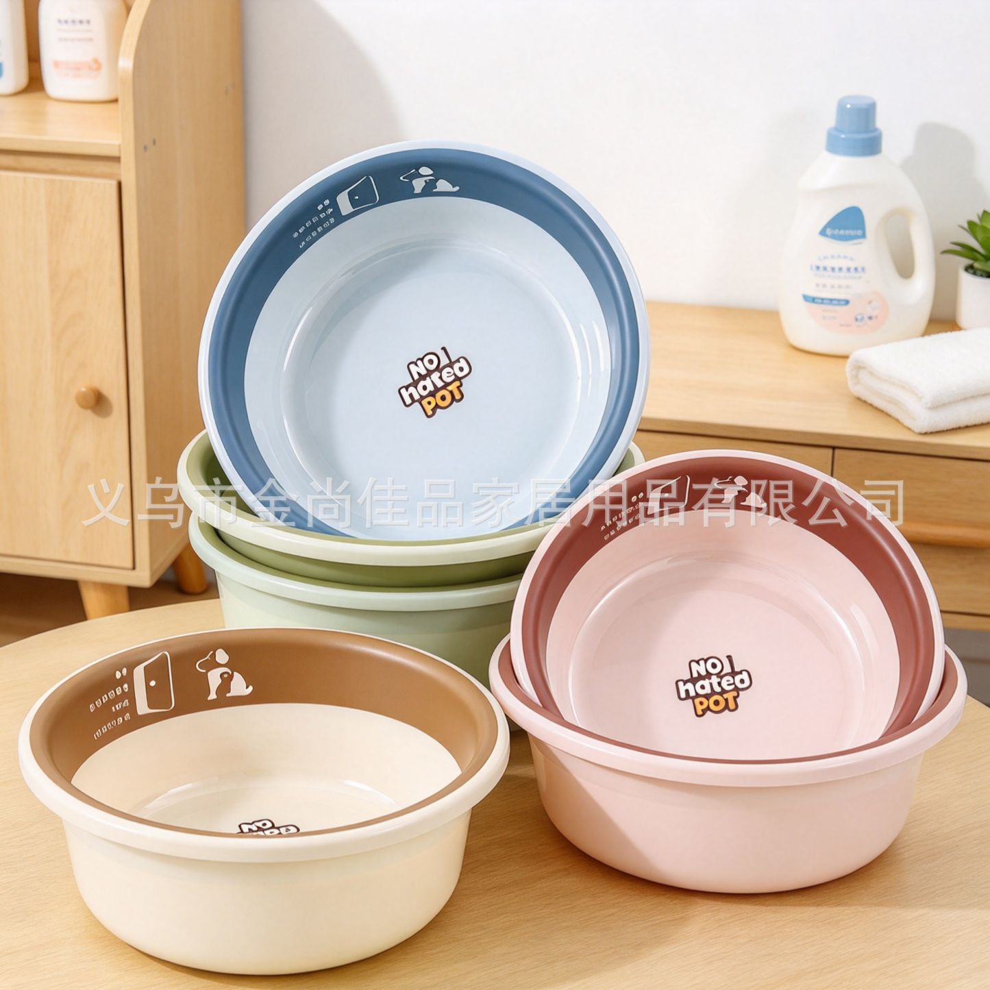 الحوض المغسل بالبلاستيك المنزلي، Washbasin، الذي يستخدم كميات كبيرة من الأواني details Picture