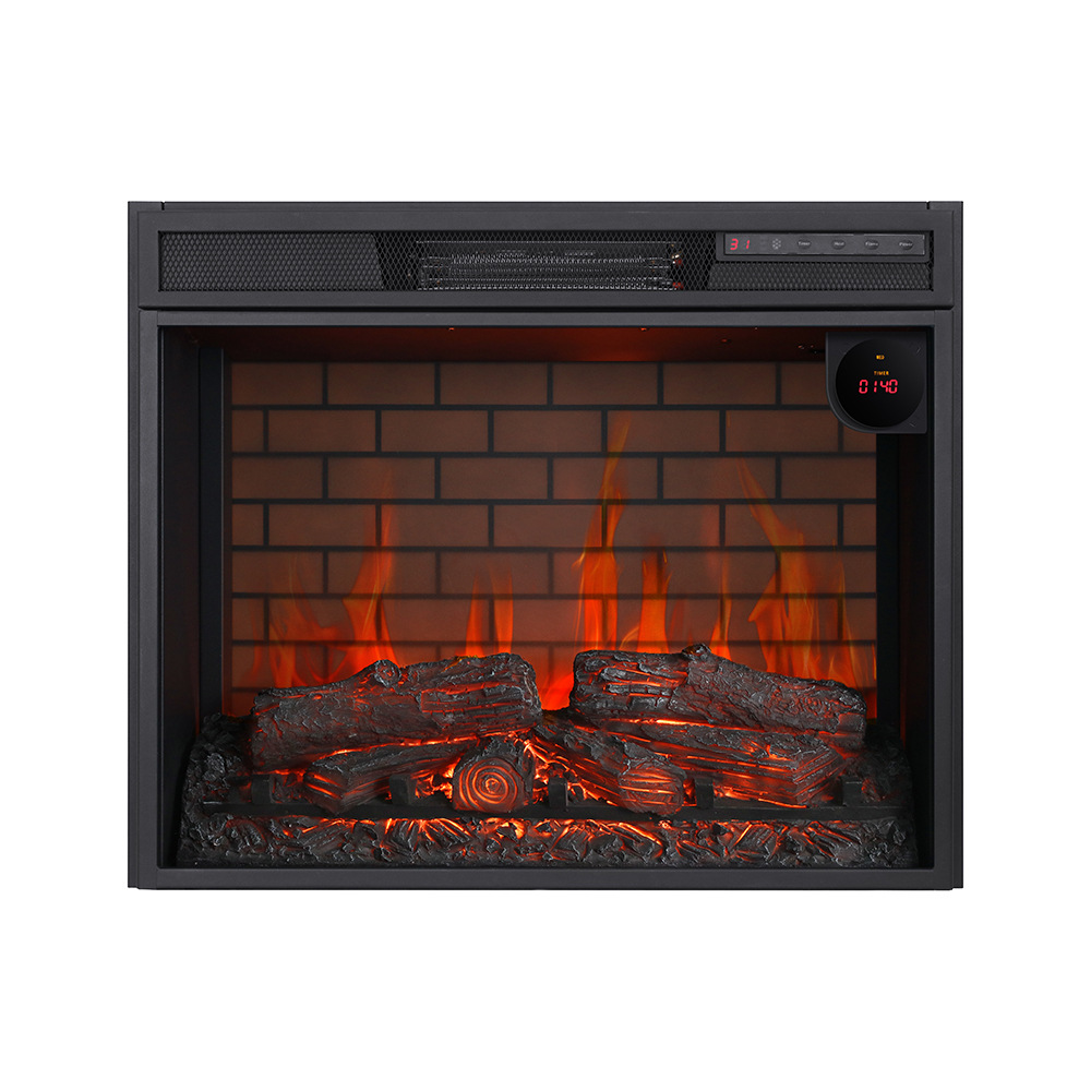 Liu Jiaojuan's black electric fireplace, real fire fireplace, outdoor radiator cover fireplace