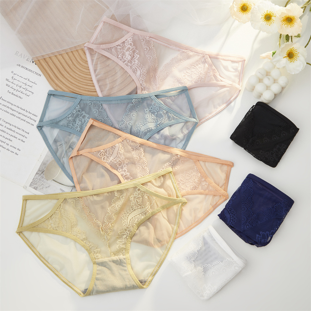 New women's lace underwear, fashionable and sexy, with a hollowed-out inner waistband, high elasticity, comfort and breathability. Women's underwear 17253#