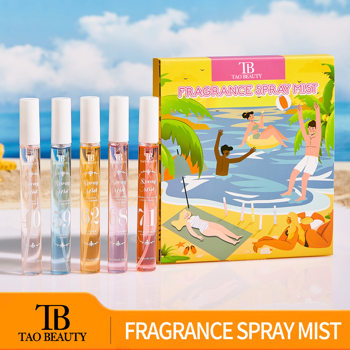 【跨境爆款】Tao Beauty数字香水喷雾套盒持久留香无酒精香氛喷雾