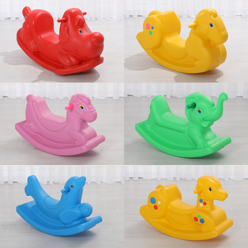 连体摇马木马儿童宝宝摇摇车婴儿一周岁礼物幼儿园玩具大号摇摇马产品图