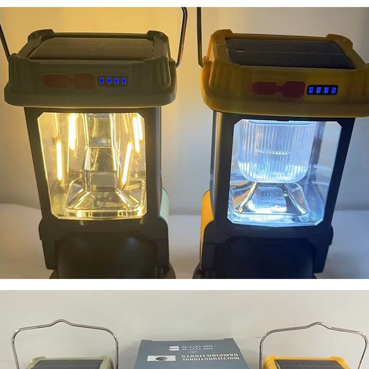 Cross-border solar LED high-intensity portable lamp, outdoor multi-functional tungsten filament ambient light, household table lamp, flashlight Application Scenario