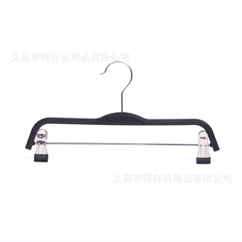 厂家服装专卖店男女装西装裤架加厚塑料裤架成人裤架批发挂钩白底实物图