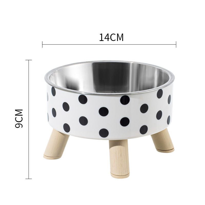 الوعاء الجديد هو صحن القطط والكلاب الذي يشرب الماء ويطعم من الفولاذ المقاوم للصدأ Item Picture