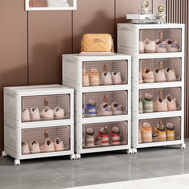 多层可组装收纳柜折叠收纳盒家用折叠鞋柜收纳柜可移动卧室储物柜
