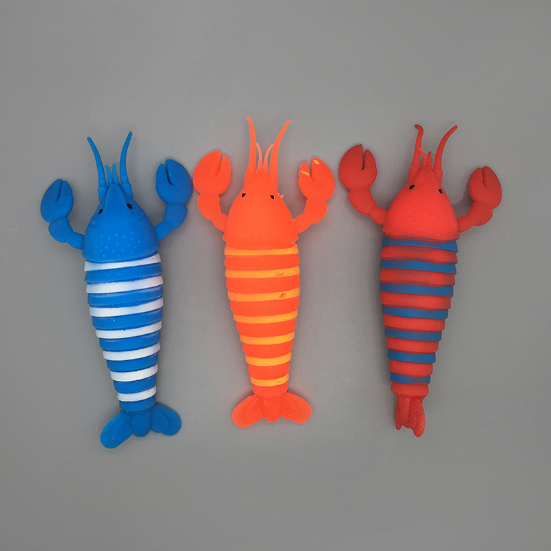 Australian lobster release cross-border new Marine animal TPR soft rubber pinching fun, stress-relieving science education release play