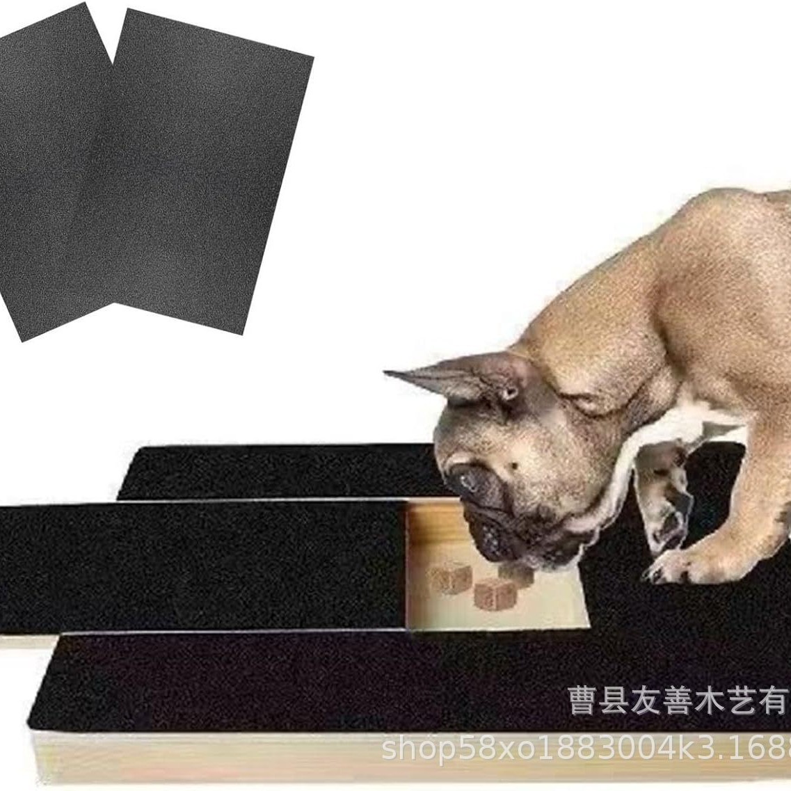 Modern and simple wooden dog gripper, a household solid wood pet toy, with a pull-out wooden dog finger plate that is easy to maintain details Picture