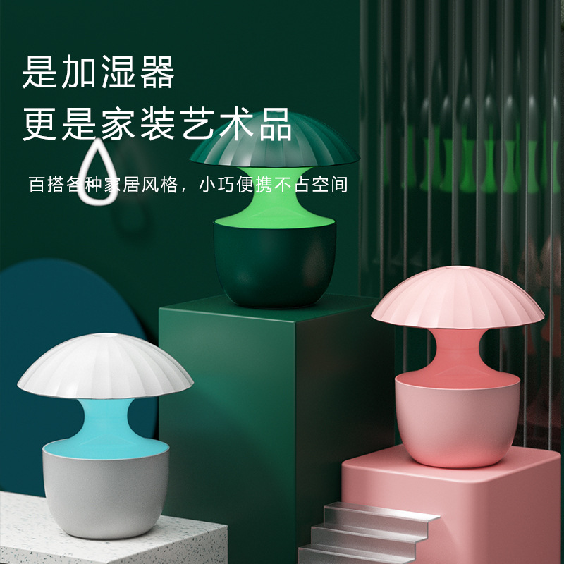 新款纳米加湿器USB迷你室内补水七彩氛围灯家用桌面卧室香薰机