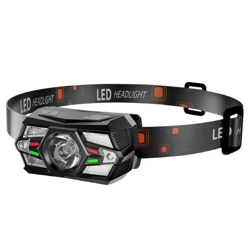 New LED headlights, hand-waving sensor headlights, USB charging headlights, night running, fishing enthusiast headlights wholesale Application Scenario