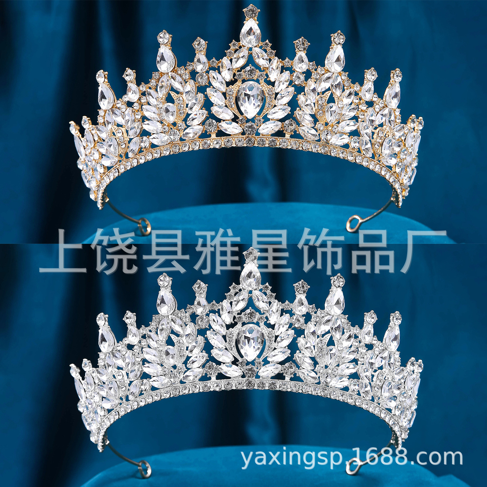 Baroque bride, crown, fashion show, Internet celebrity headwear, wedding dress, wedding, becoming a queen, birthday, princess crown details Picture