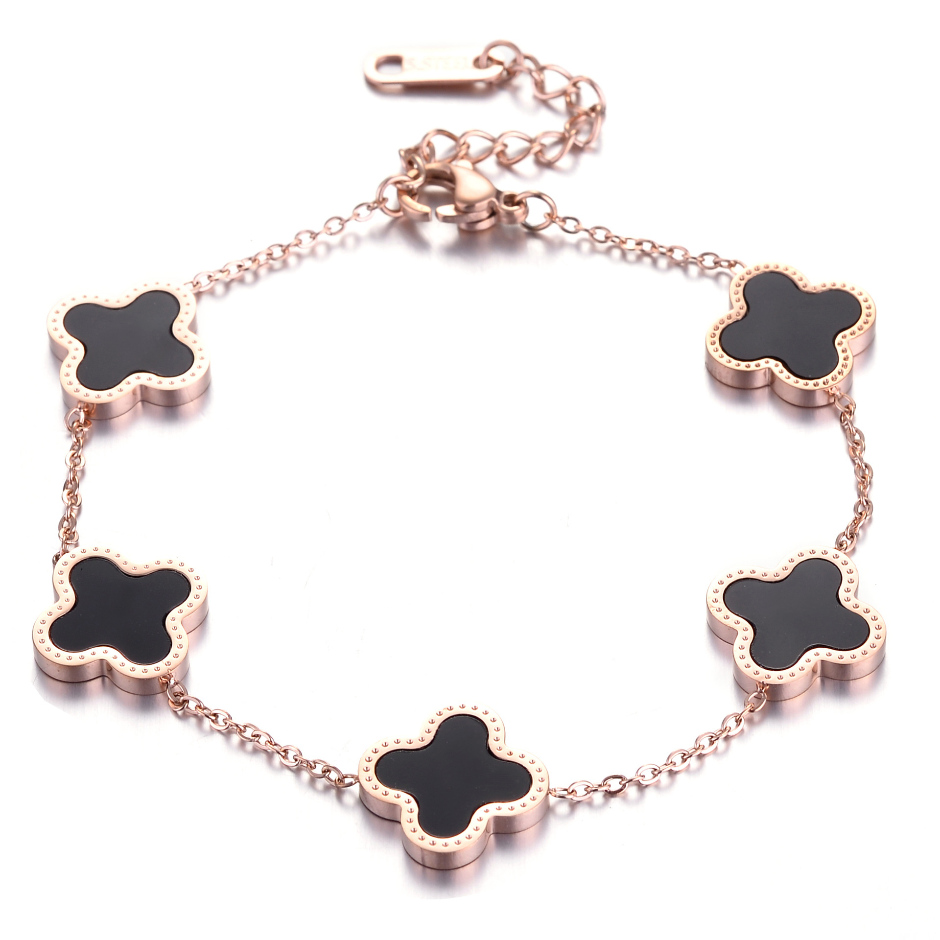 New titanium steel bracelet from Europe and America that doesn't fade, versatile for women, in an ins style, fashionable jewelry, and a sense of sophistication for girls Item Picture