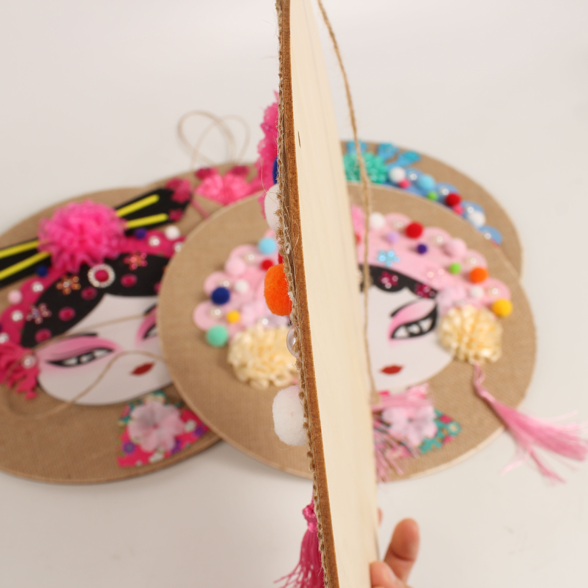 非遗手工diy京剧脸谱戏曲文创团建沙龙京剧花旦非遗手工diy材料包细节图