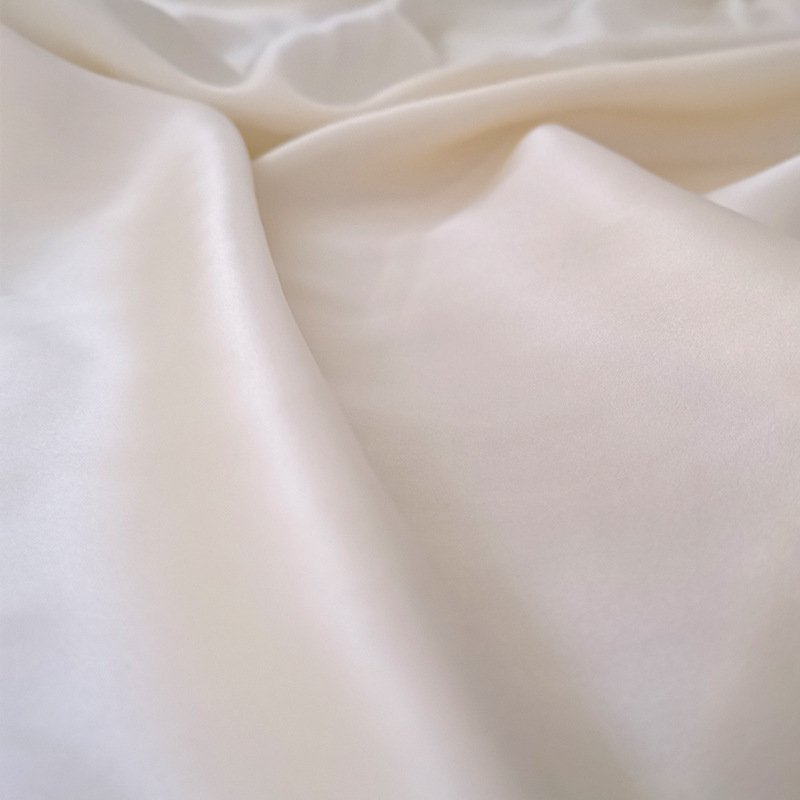 Silk plain crepe satin crepe fabric, crepe yarn fabric, 100cm wide details Picture