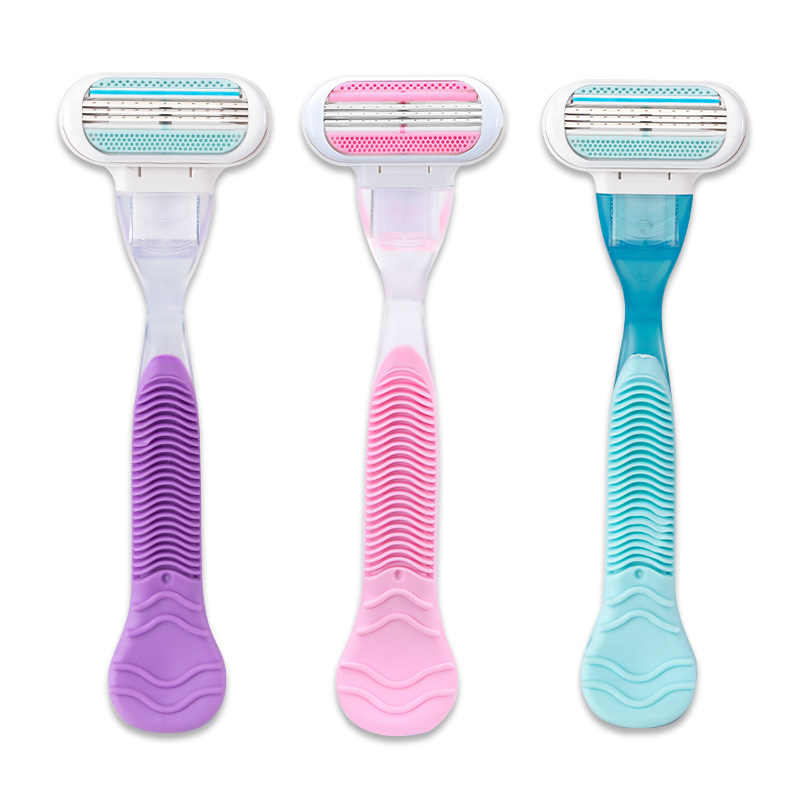 Cross-border manual shaving knife Pearl Max Women's shaving knife Three-layer blade lubricated full-body hair removal razor Item Picture