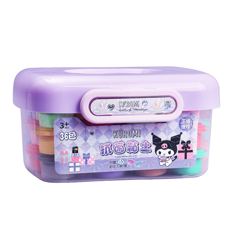 Sanrio genuine licensing - kit de arcilla antibacteriana 36 colores