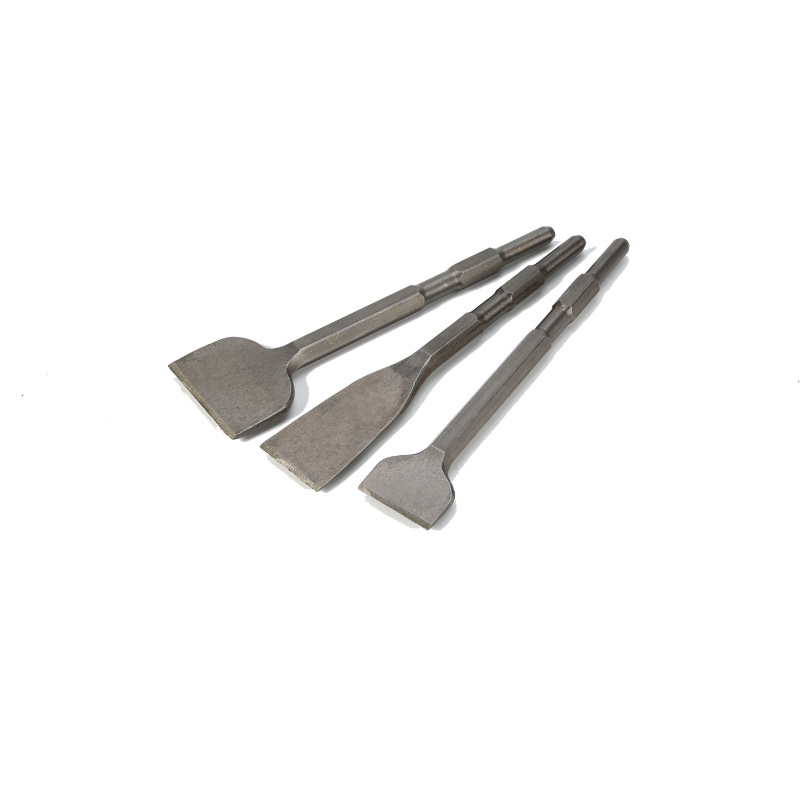 Hexagonal electric pickaxe, sharp chisel, flat chisel, stonemason chisel, concrete electric draft, steel chisel, pickaxe handle, light electric pickaxe head Item Picture