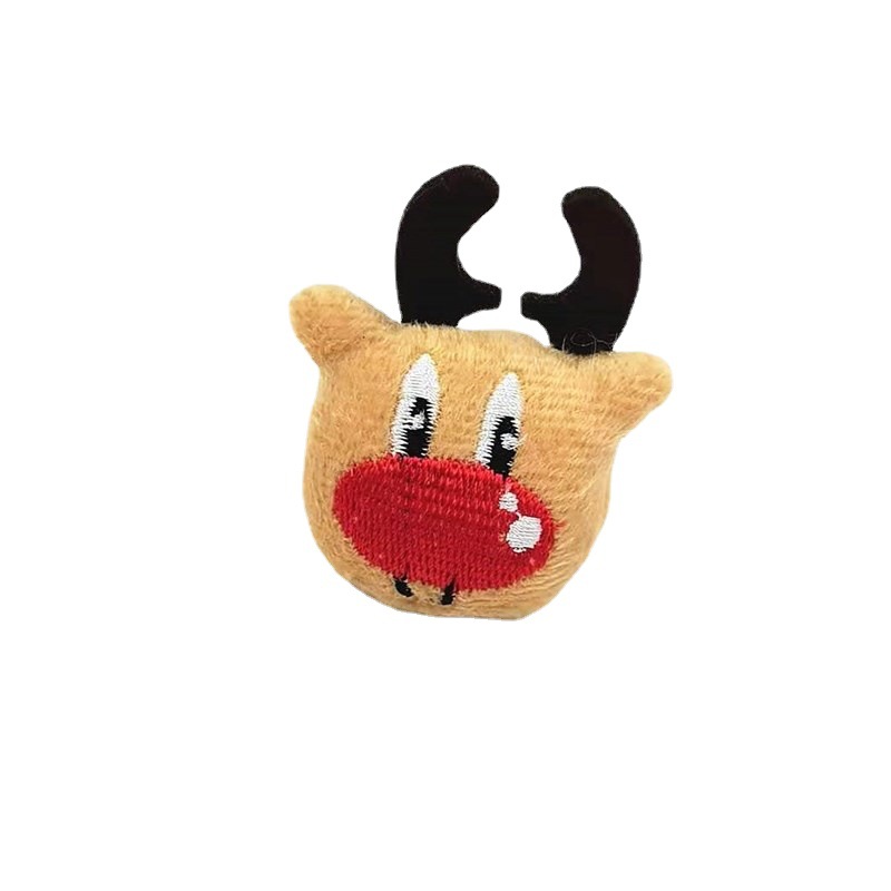 Christmas plush cartoon dolls, Santa Claus, reindeer brooches, socks, bags, accessories and accessories for foreign trade Item Picture