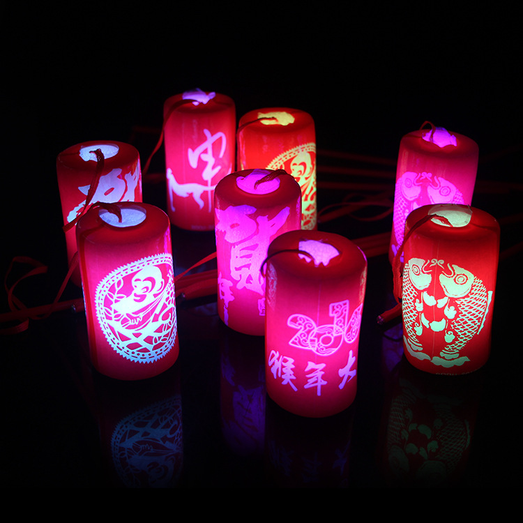 DIY luminous lanterns for the Spring Festival, celebrating the Mid-Autumn Festival and Lantern Festival, hand-held luminous lantern toys, wholesale of New Year goods Item Picture