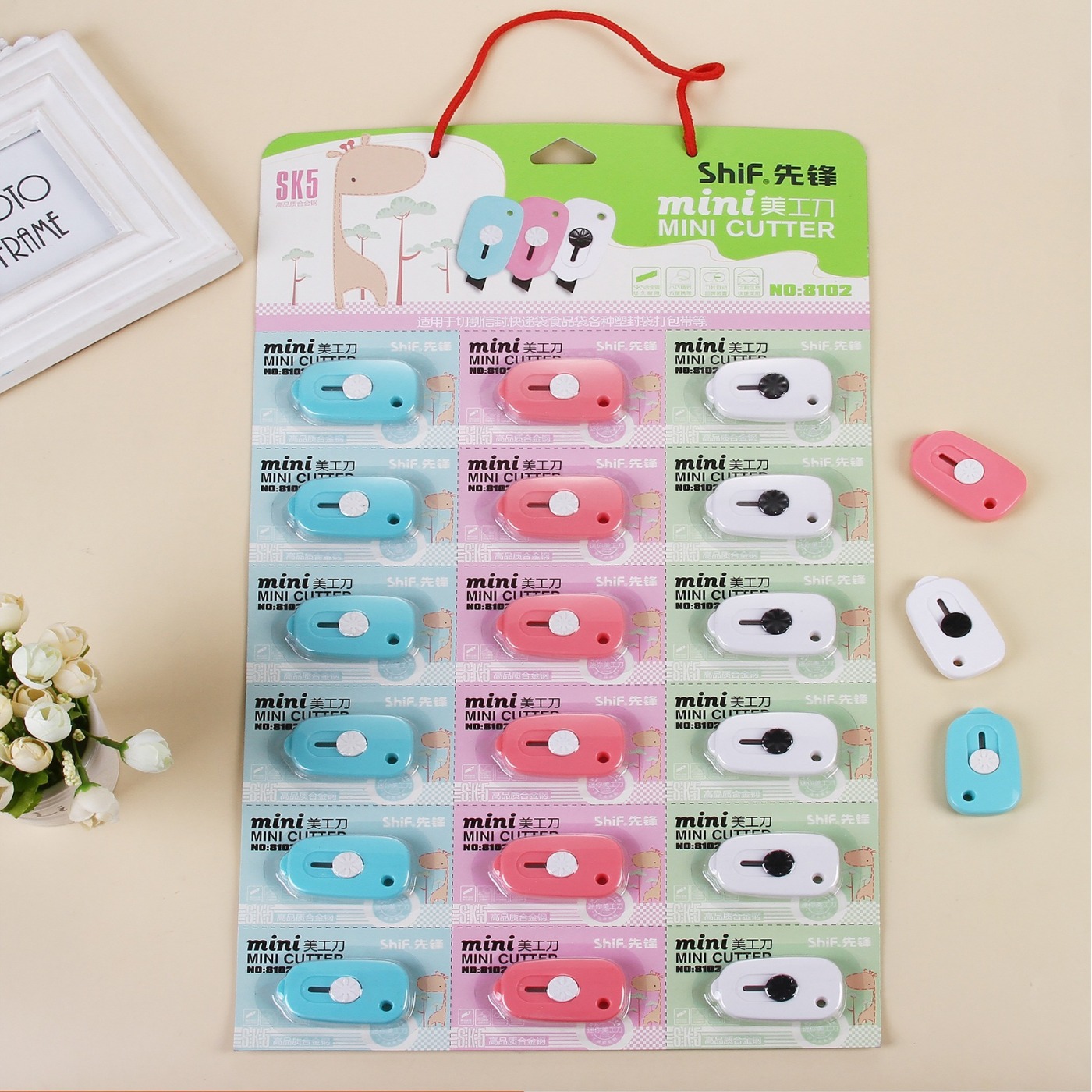 Pioneer shif81018102 color mini Utility knife, open and carry with you by express delivery Specification image