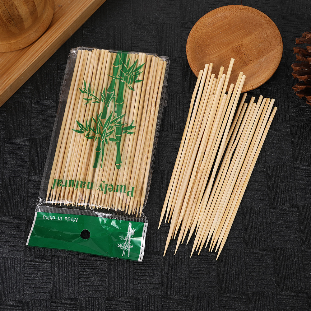 单头竹牙签一次性袋装水果签家用饭店条装牙签便携式超细竹子牙签产品图