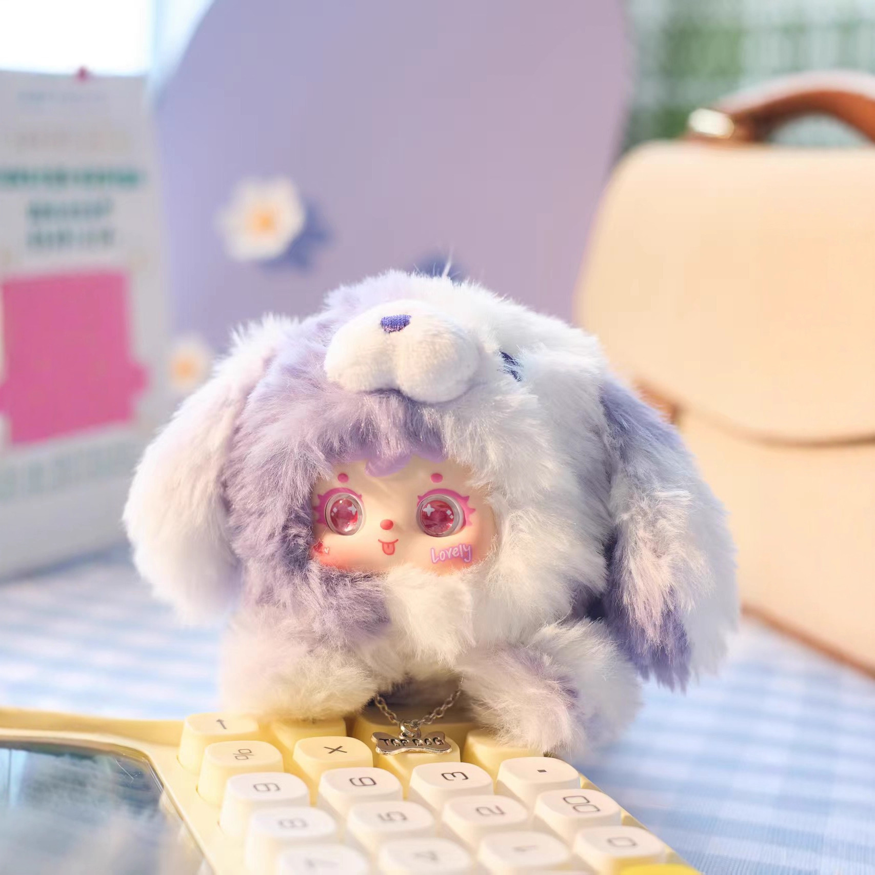 Three Little Hairs (Samuel), Little Dog Guai Guai (with code), plush blind box wholesale, whole bunch, whole case live streaming room Application Scenario