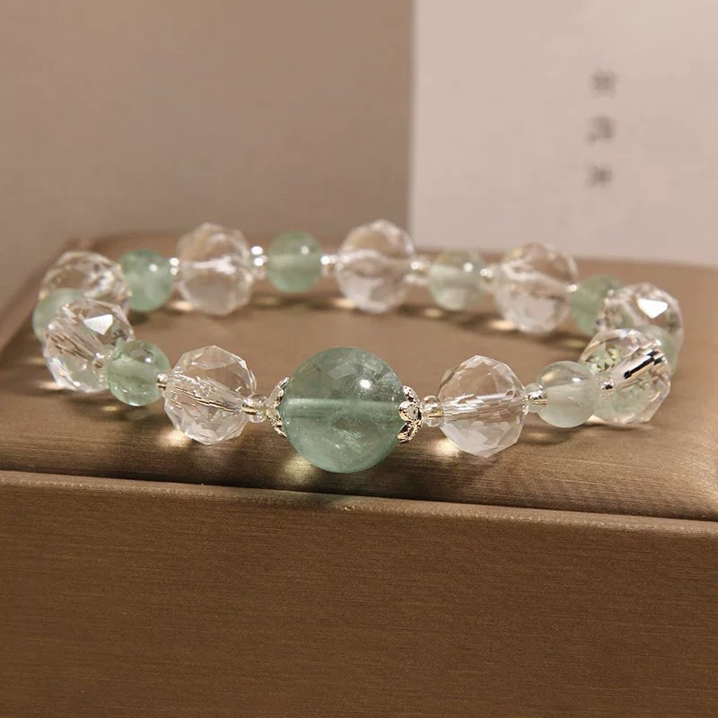 手链/手串/水晶手工串/钛钢手链男/锆石手链产品图