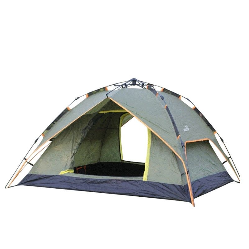 Automatic camping multi-person rainproof and moisture-proof double-layer tent with moisture-proof pad, tourist wholesale, outdoor camping Item Picture