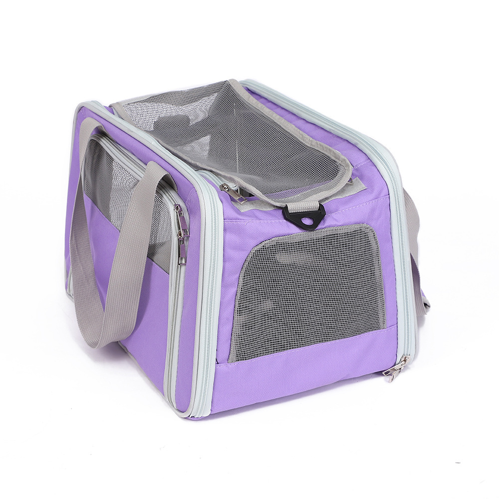 Lightweight Oxford cloth pet handbag, portable single-shoulder hand-carry cat and dog pet bag, breathable cat pet backpack Item Picture