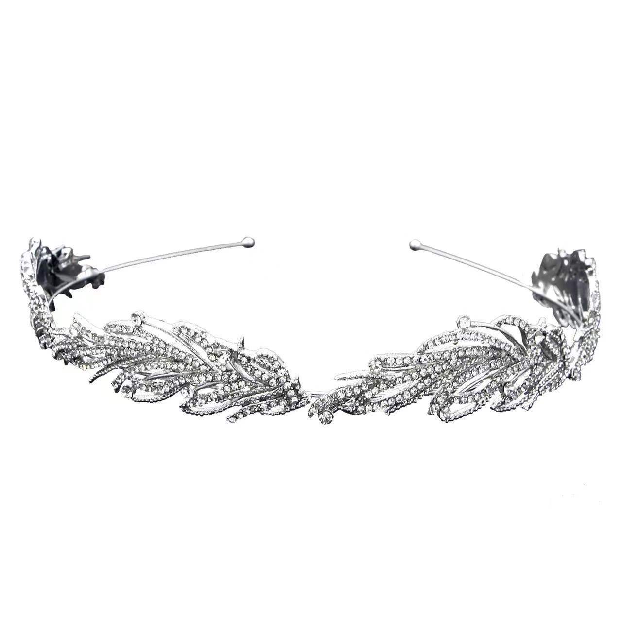 Cross-border exquisite European and American style sparkling diamond, versatile headwear and accessories for going out, noble and grand, light luxury, elegant and refined for women Item Picture