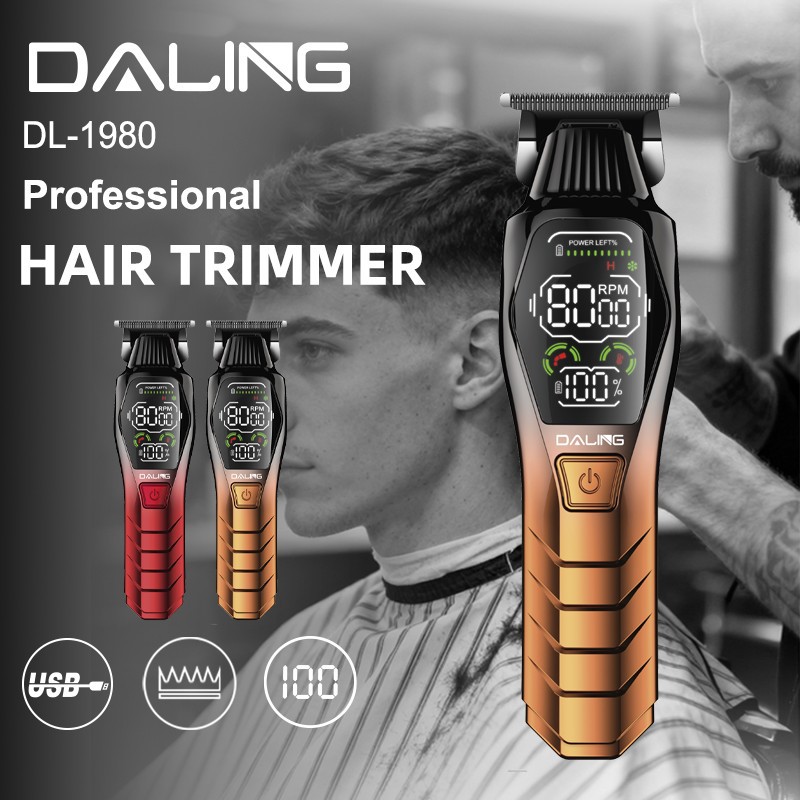 DALING daling 1980 nuevo pusher eléctrico transfronterizo cortador de pelo de alta calidad pantalla digital pusher pusher eléctrico salón de peluquería