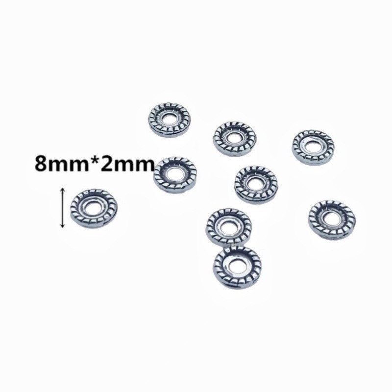 Wholesale of trendy and fashionable alloy spacers and beads, handcrafted diy materials for bracelets, cultural and artistic bracelets, and accessories details Picture