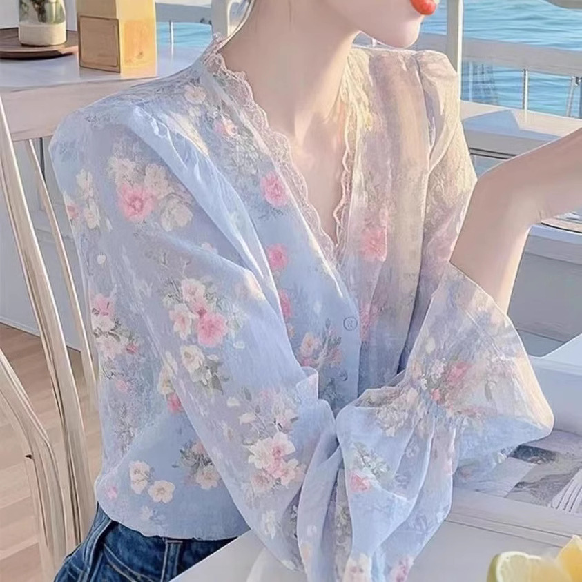 蕾丝、雪纺衫实物图