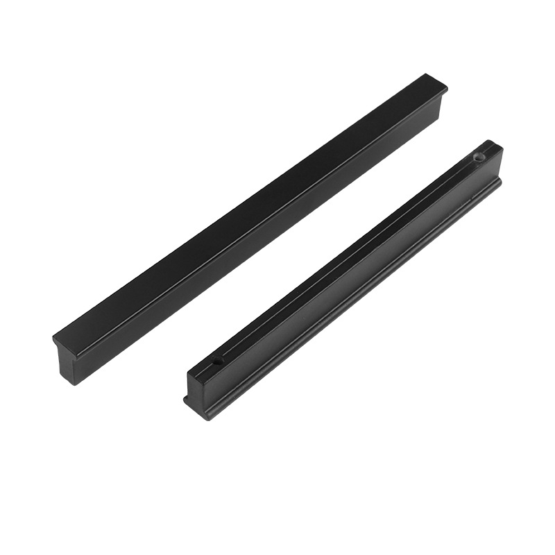 特价 柜门把手金色轻奢现代简约黑色抽屉柜子橱柜衣柜长拉手白色白底实物图