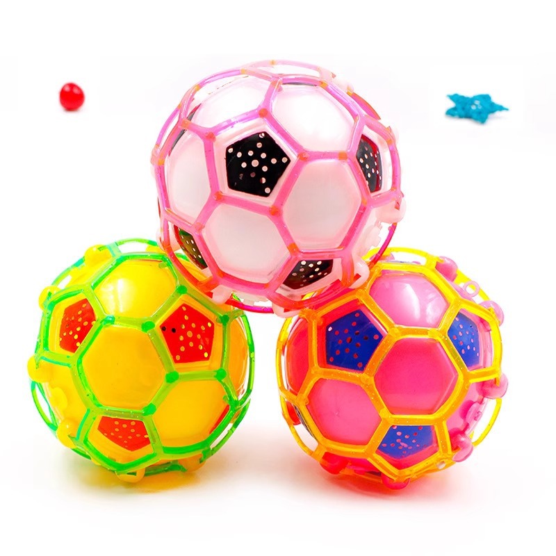 Colorful luminous dancing ball, electric music flashing jumping ball, night market luminous football, children's cute toys Item Picture