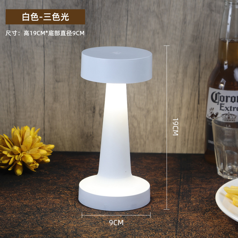 Crossover LED dumbbell retro touch lámpara de mesa usb recargable lámpara de mesa de noche bar ambiente lámpara de mesa decorativa Application Scenario