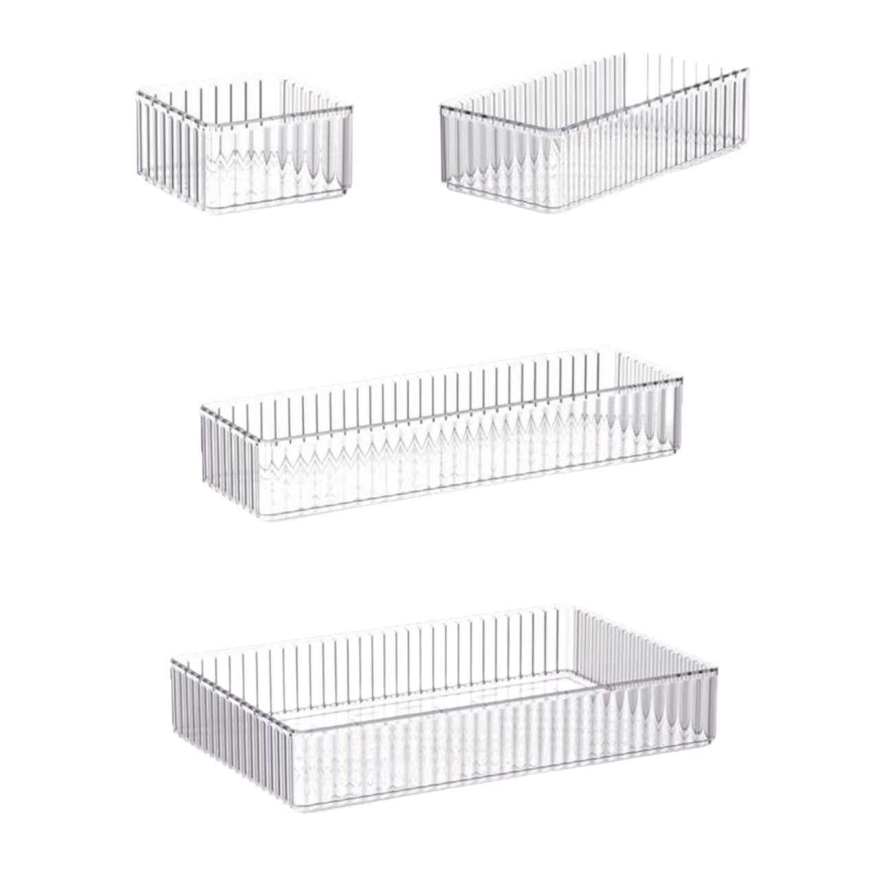 Plastic boxes, cute student PET storage wholesale, desktop transparent storage boxes, book boxes, cosmetics and jewelry organization Item Picture