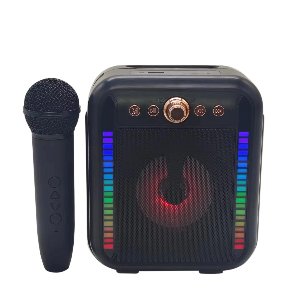 New KTV dual-label Bluetooth speaker, outdoor square dance wireless portable subwoofer, Bluetooth speaker, FM speaker details Picture