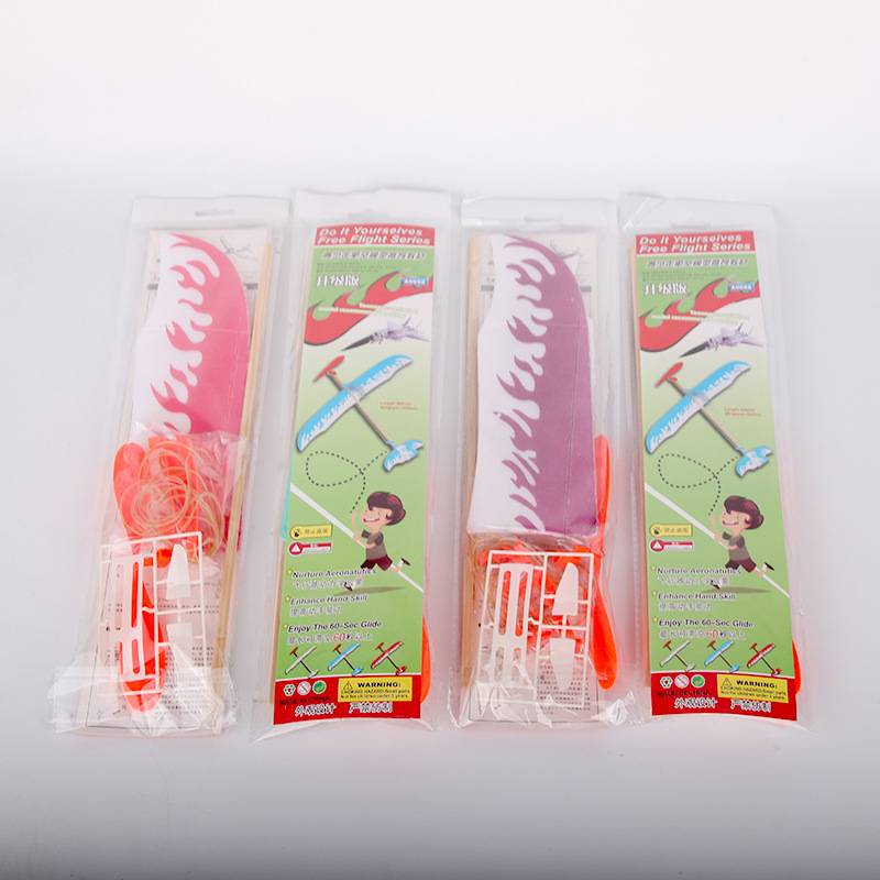 Thunderbird rubber band power aircraft model biplane rubber band power aircraft manufacturer wholesale details Picture