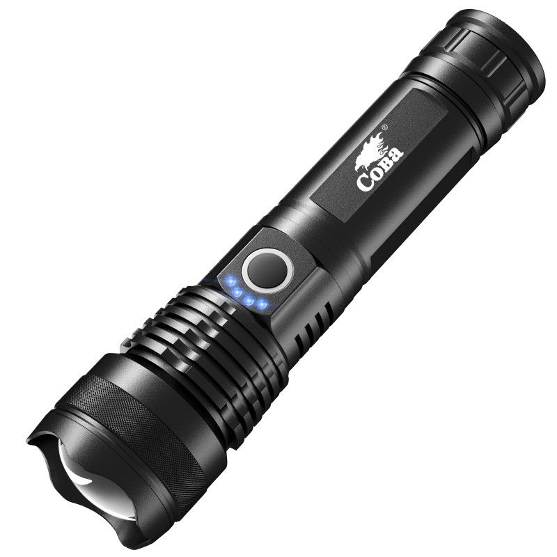 Cross-border exclusive X92 high-intensity flashlight, USB charging, telescopic focusing, ultra-bright long-range X71 aluminum alloy flashlight Item Picture