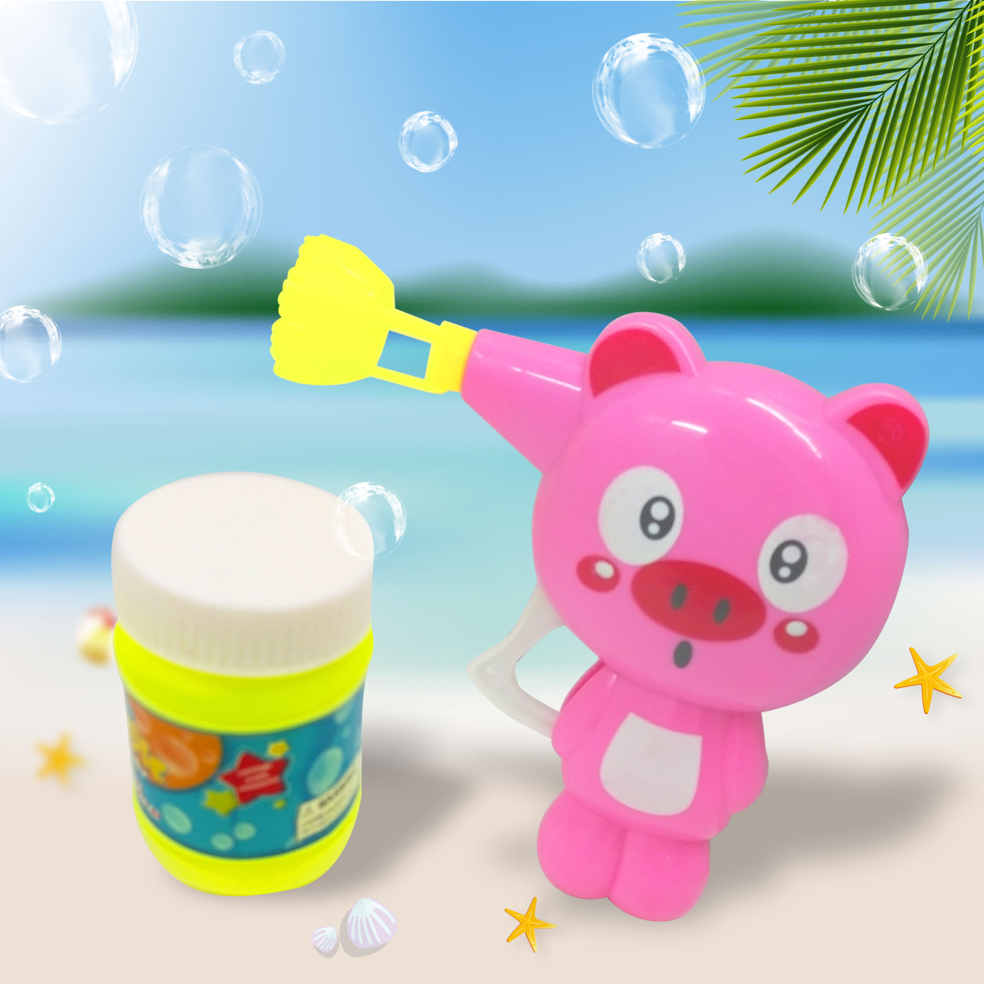 Cartoon animal bubble gun toy bubble machine, electric bubble machine, space bubble gun, bubble ball wholesale, children's fun bubble toys details Picture