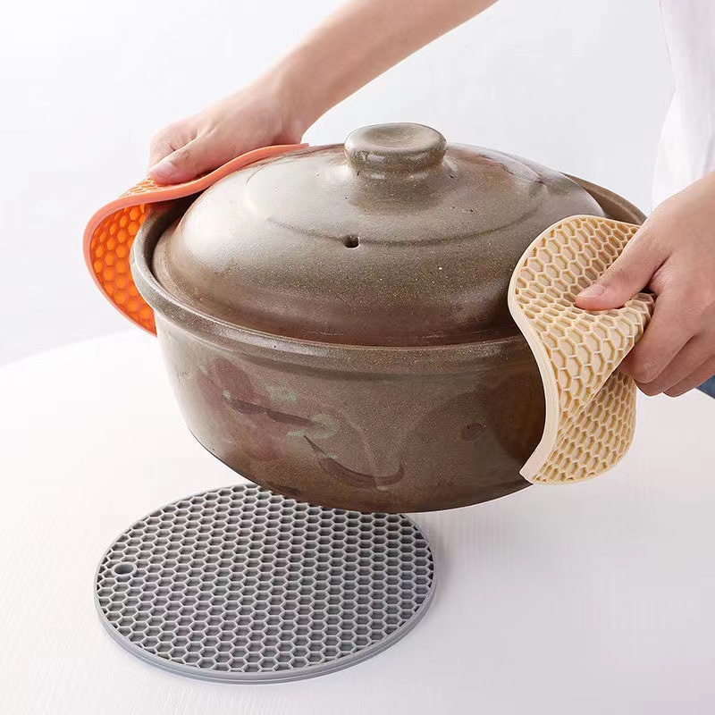 وتحصّن الطاولات في أوعية المائدة من ارتفاع الحرارة في خلية نحل السليكون الدائرية Specification image